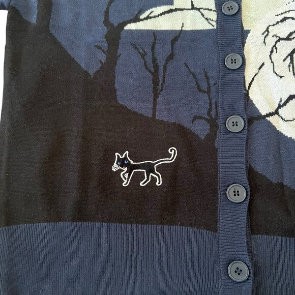 Coraline Clouds Scenic Women's Cardigan Size 3X - Picture 10 of 11